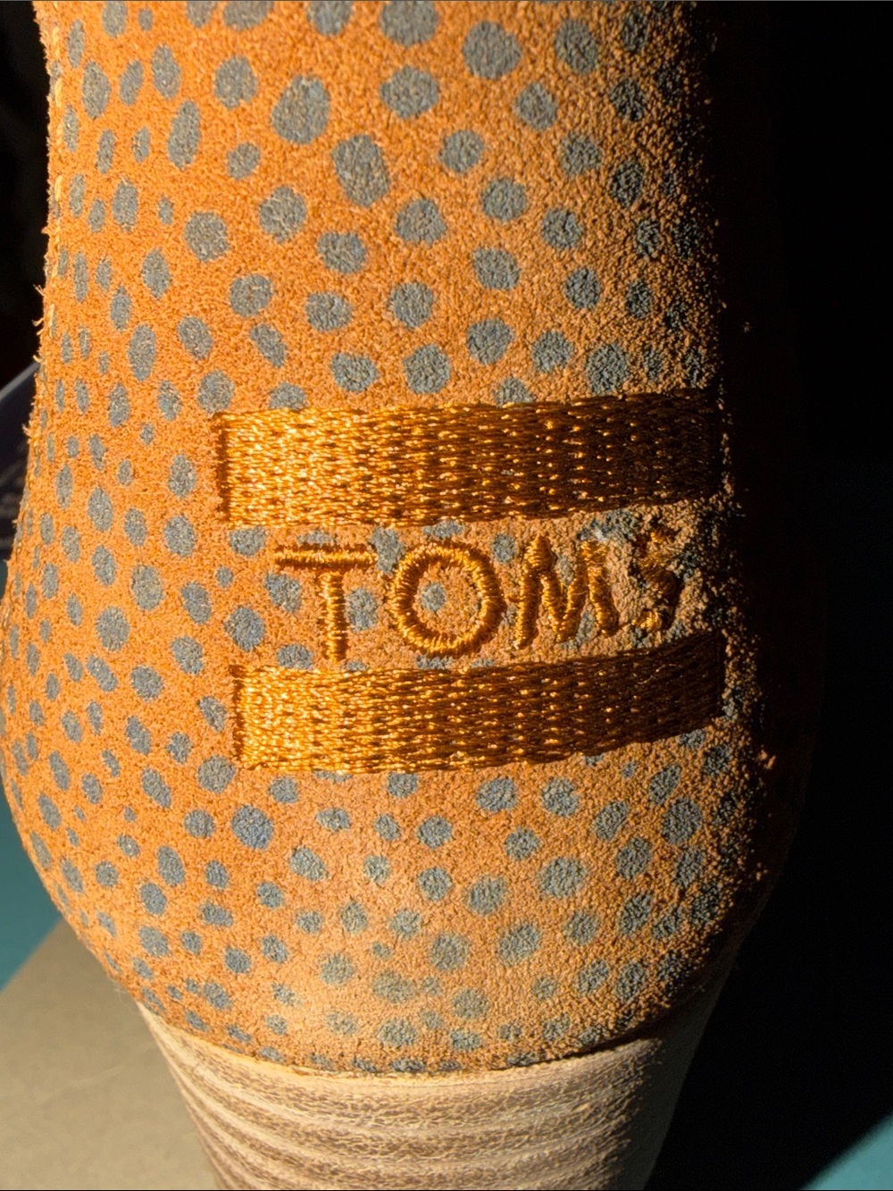 NWT TOMS Tan Cheetah Suede Wedge Ortholite Ankle Booties 7.5 InBox - Picture 8 of 8